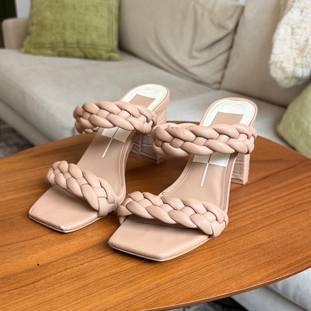 Dolce Vita Braided Nude Heels